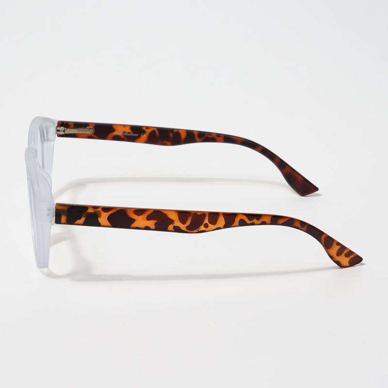 EyeJack Bell Bottom Matt Transparent Round Eyeglasses for Men & Women (62210CL445-C6)