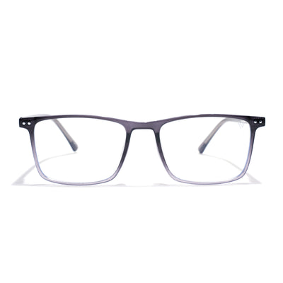 Voyage Grey Rectangle Clip-On Eyeglasses for Men & Women (6226FMG8630)