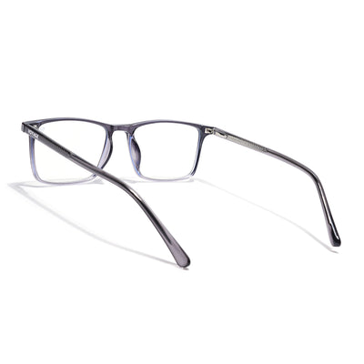 Voyage Grey Rectangle Clip-On Eyeglasses for Men & Women (6226FMG8630)