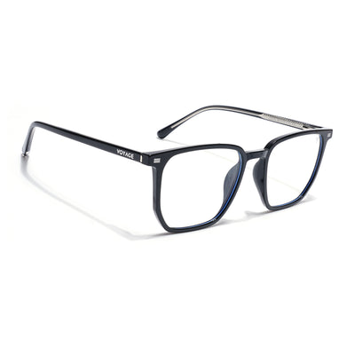 Voyage Black Wayfarer Clip-On Eyeglasses for Men & Women (6228FMG8633)