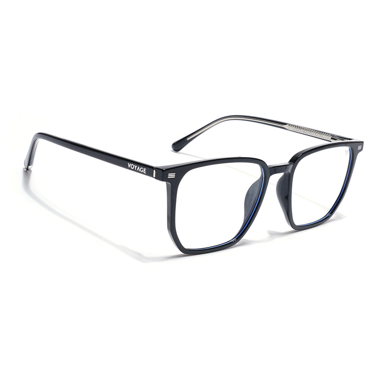 Voyage Black Wayfarer Clip-On Eyeglasses for Men & Women (6228FMG8633)