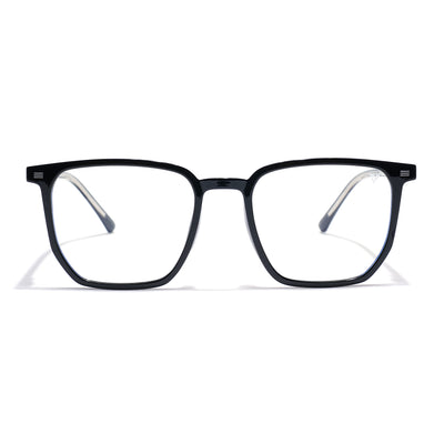 Voyage Black Wayfarer Clip-On Eyeglasses for Men & Women (6228FMG8633)