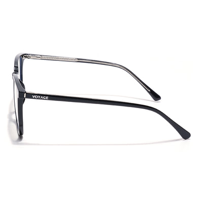 Voyage Black Wayfarer Clip-On Eyeglasses for Men & Women (6228FMG8633)