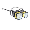 Voyage Black Wayfarer Clip-On Eyeglasses for Men & Women (6228FMG8633)
