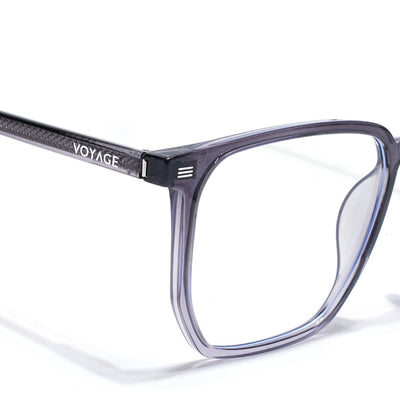 Voyage Silver Wayfarer Clip-On Eyeglasses for Men & Women (6228FMG8634)