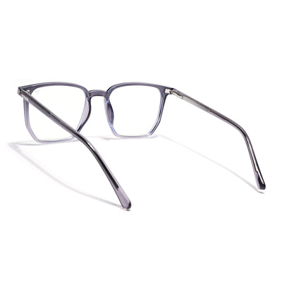 Voyage Silver Wayfarer Clip-On Eyeglasses for Men & Women (6228FMG8634)