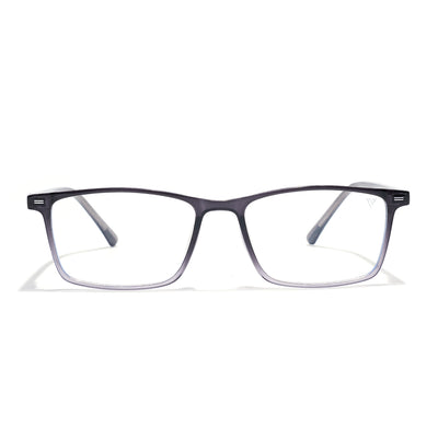 Voyage Grey Rectangle Clip-On Eyeglasses for Men & Women (6229FMG8632)