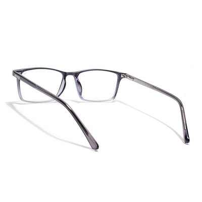 Voyage Grey Rectangle Clip-On Eyeglasses for Men & Women (6229FMG8632)