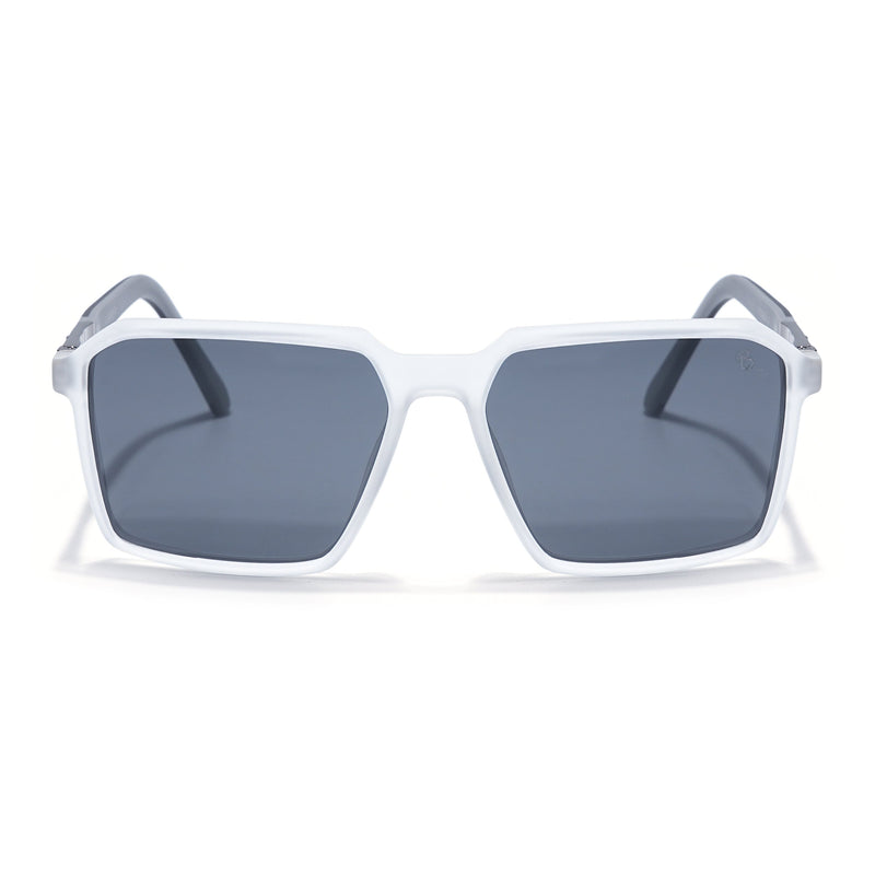 Eyejack Transparent Square Polarized Sunglasses for Men & Women (6229PCL1125)
