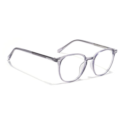 Voyage Grey Round Clip-On Eyeglasses for Men & Women (6230FMG8619)
