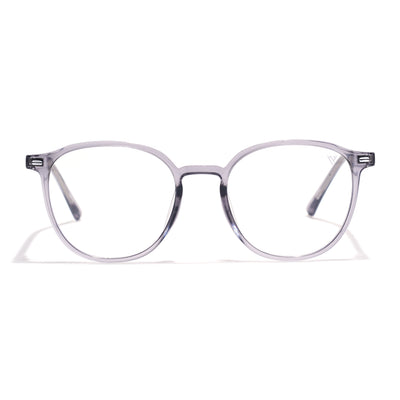 Voyage Grey Round Clip-On Eyeglasses for Men & Women (6230FMG8619)