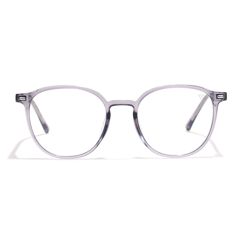 Voyage Grey Round Clip-On Eyeglasses for Men & Women (6230FMG8619)