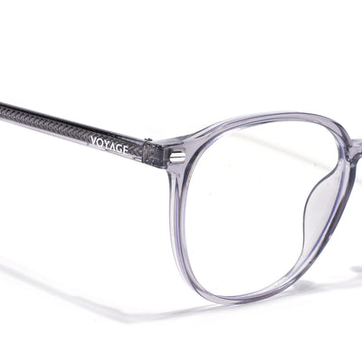Voyage Grey Round Clip-On Eyeglasses for Men & Women (6230FMG8619)