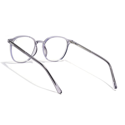Voyage Grey Round Clip-On Eyeglasses for Men & Women (6230FMG8619)