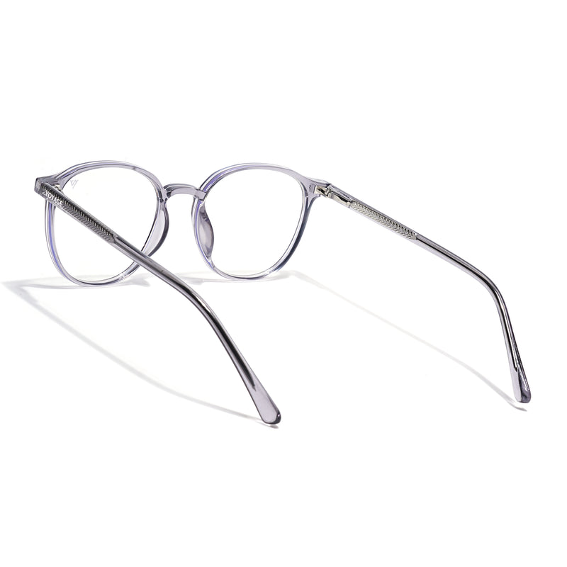 Voyage Grey Round Clip-On Eyeglasses for Men & Women (6230FMG8619)