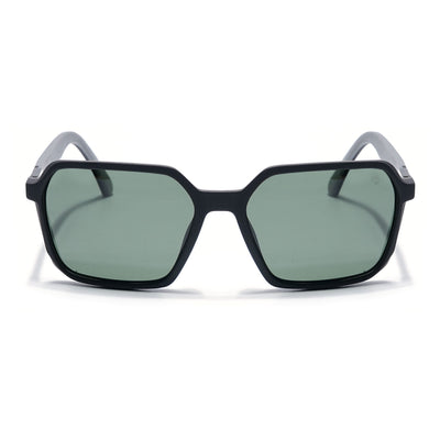 Eyejack Black Square Polarized Sunglasses for Men & Women (6231PCL1127)