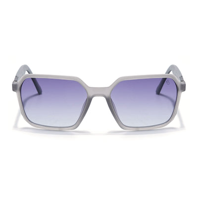 Eyejack Grey Square Polarized Sunglasses for Men & Women (6231PCL1129)