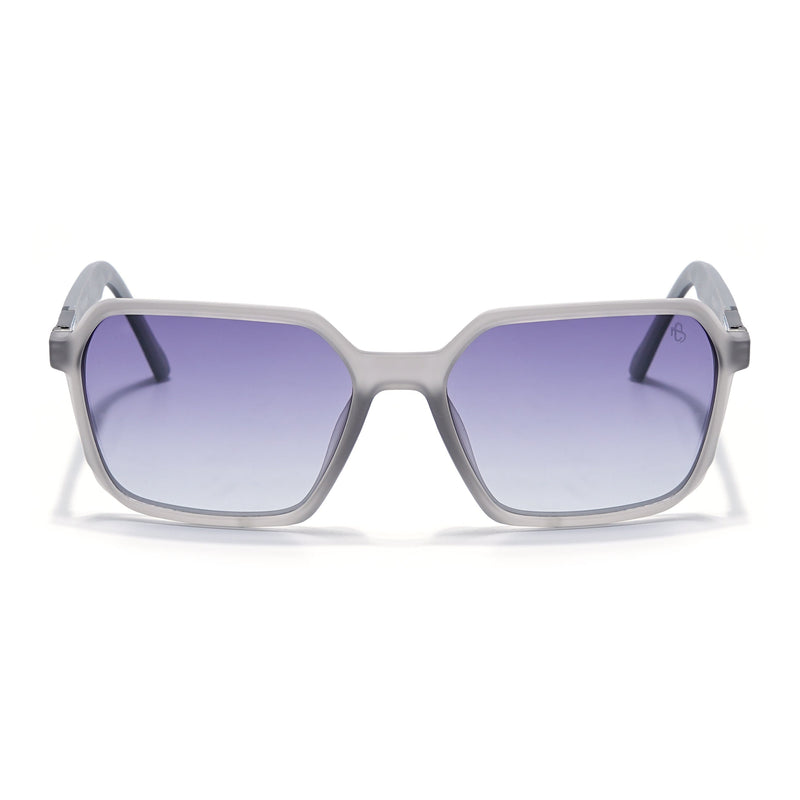 Eyejack Grey Square Polarized Sunglasses for Men & Women (6231PCL1129)