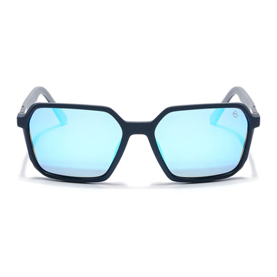 Eyejack Blue Square Polarized Sunglasses for Men & Women (6231PCL1130)