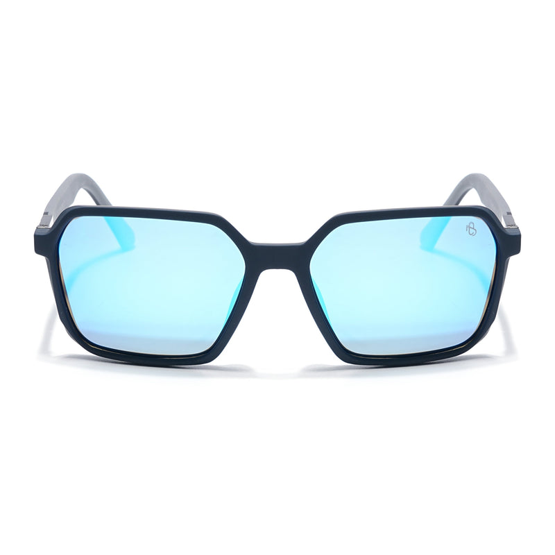 Eyejack Blue Square Polarized Sunglasses for Men & Women (6231PCL1130)