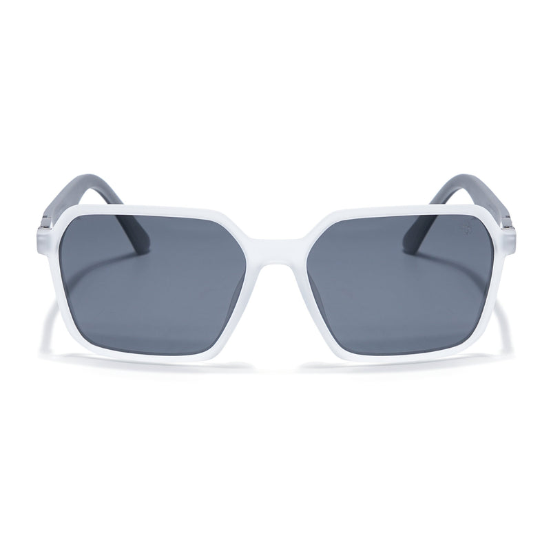 Eyejack Transparent Square Polarized Sunglasses for Men & Women (6231PCL1131)