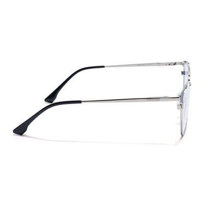 Cleo | Voyage Silver & Black Cateye Clip-On Eyeglasses for Women (6312FMG8574)