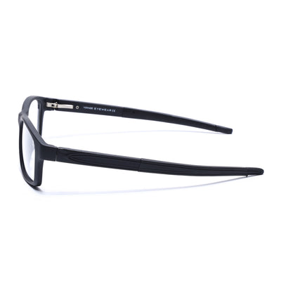 Voyage Active Black Rectangle Eyeglasses for Men & Women (6683MG5635-C1)
