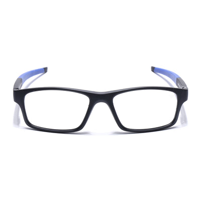 Voyage Active Black Rectangle Eyeglasses for Men & Women (6683MG5637-C3)