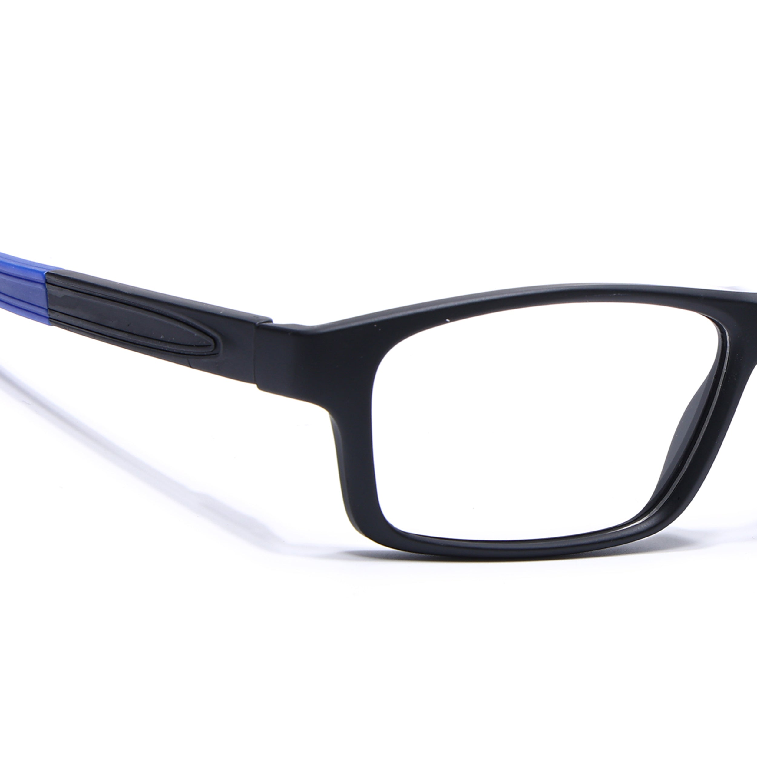 Voyage Active Black Rectangle Eyeglasses for Men & Women (6683MG5637-C3)