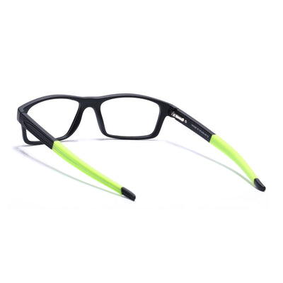 Voyage Active Black Rectangle Eyeglasses for Men & Women (6683MG5638-C4)