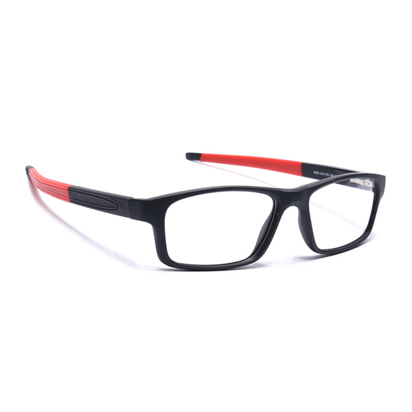 Voyage Active Black Rectangle Eyeglasses for Men & Women (6683MG5639-C5)