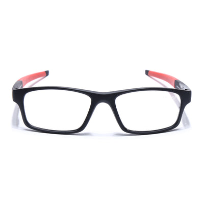 Voyage Active Black Rectangle Eyeglasses for Men & Women (6683MG5639-C5)