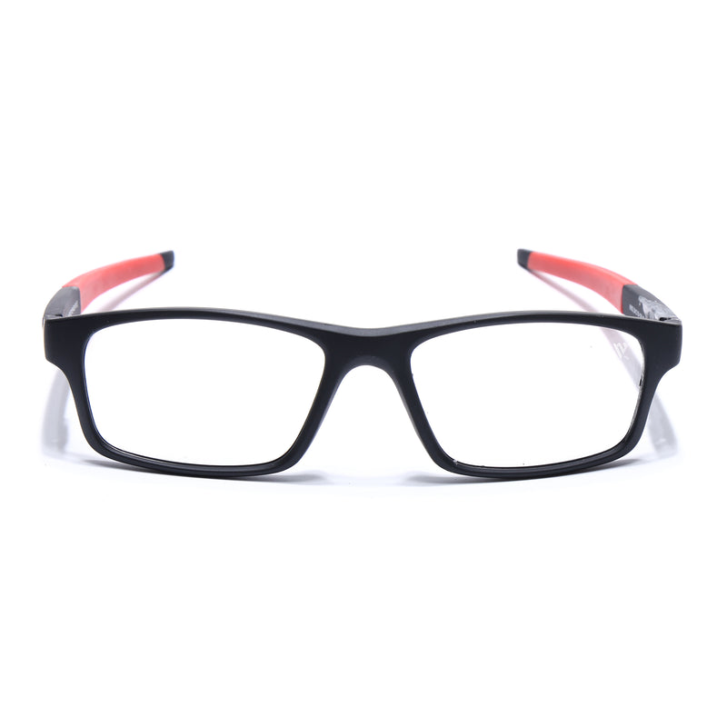 Voyage Active Black Rectangle Eyeglasses for Men & Women (6683MG5639-C5)