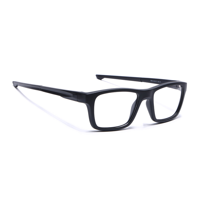 Voyage Active Black Square Eyeglasses for Men & Women (6684MG5641-C1)