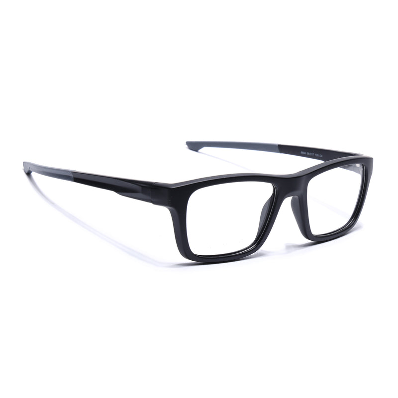 Voyage Active Black Square Eyeglasses for Men & Women (6684MG5642-C2)