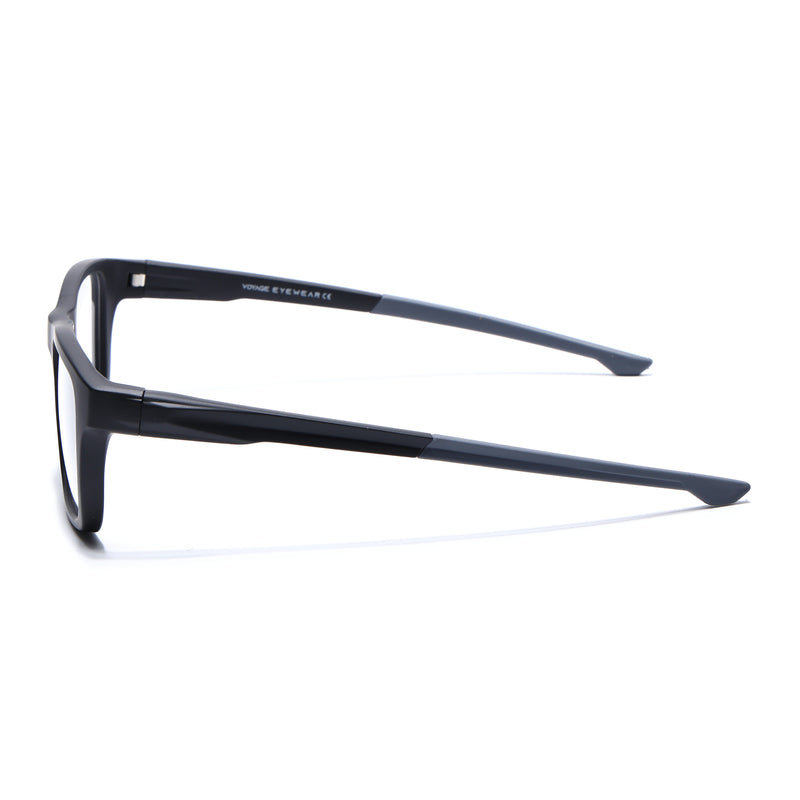 Voyage Active Black Square Eyeglasses for Men & Women (6684MG5642-C2)
