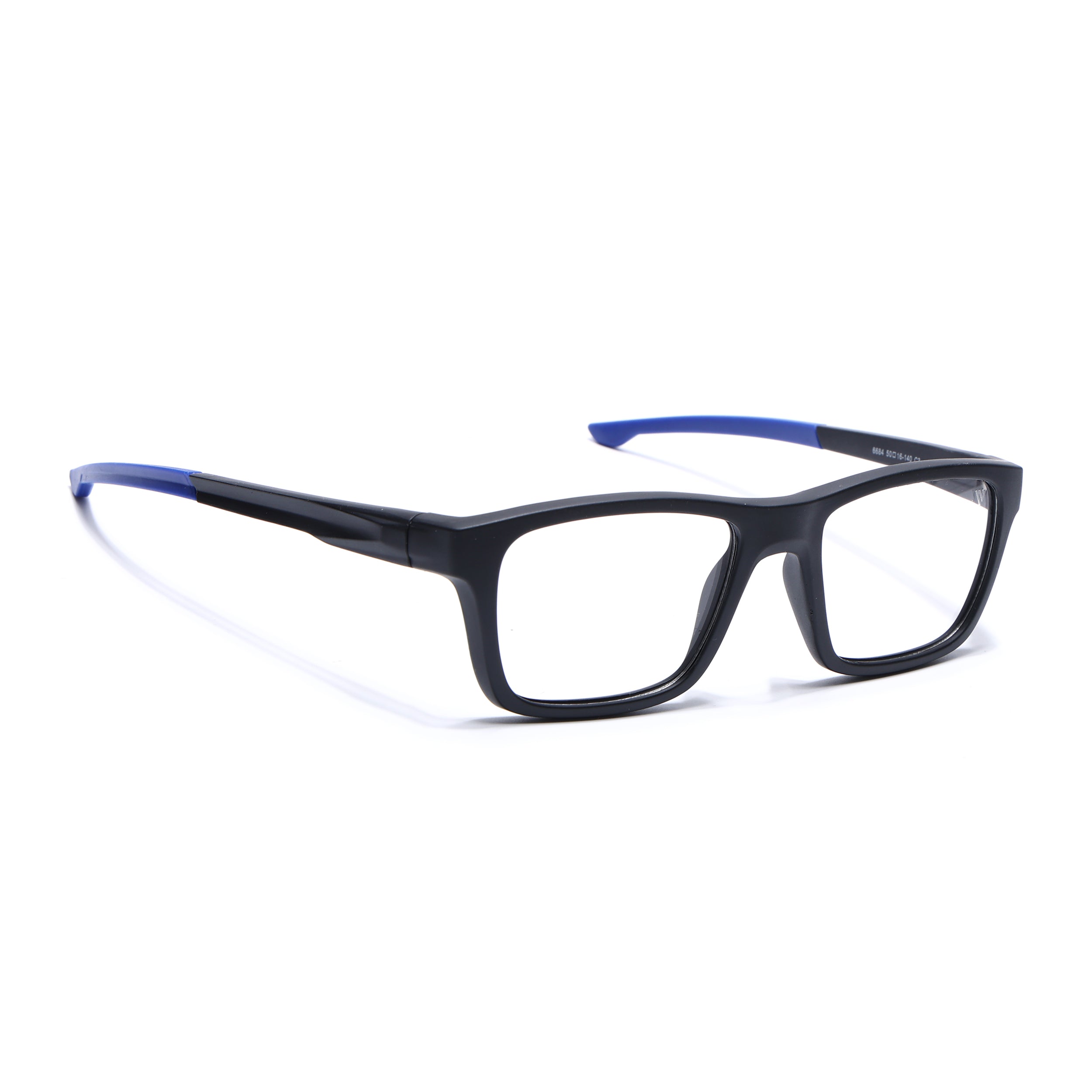 Voyage Active Black Square Eyeglasses for Men & Women (6684MG5643-C3)