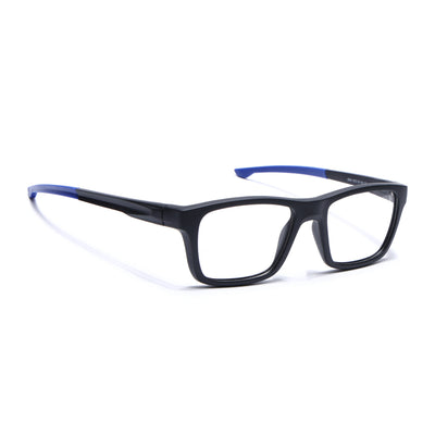 Voyage Active Black Square Eyeglasses for Men & Women (6684MG5643-C3)