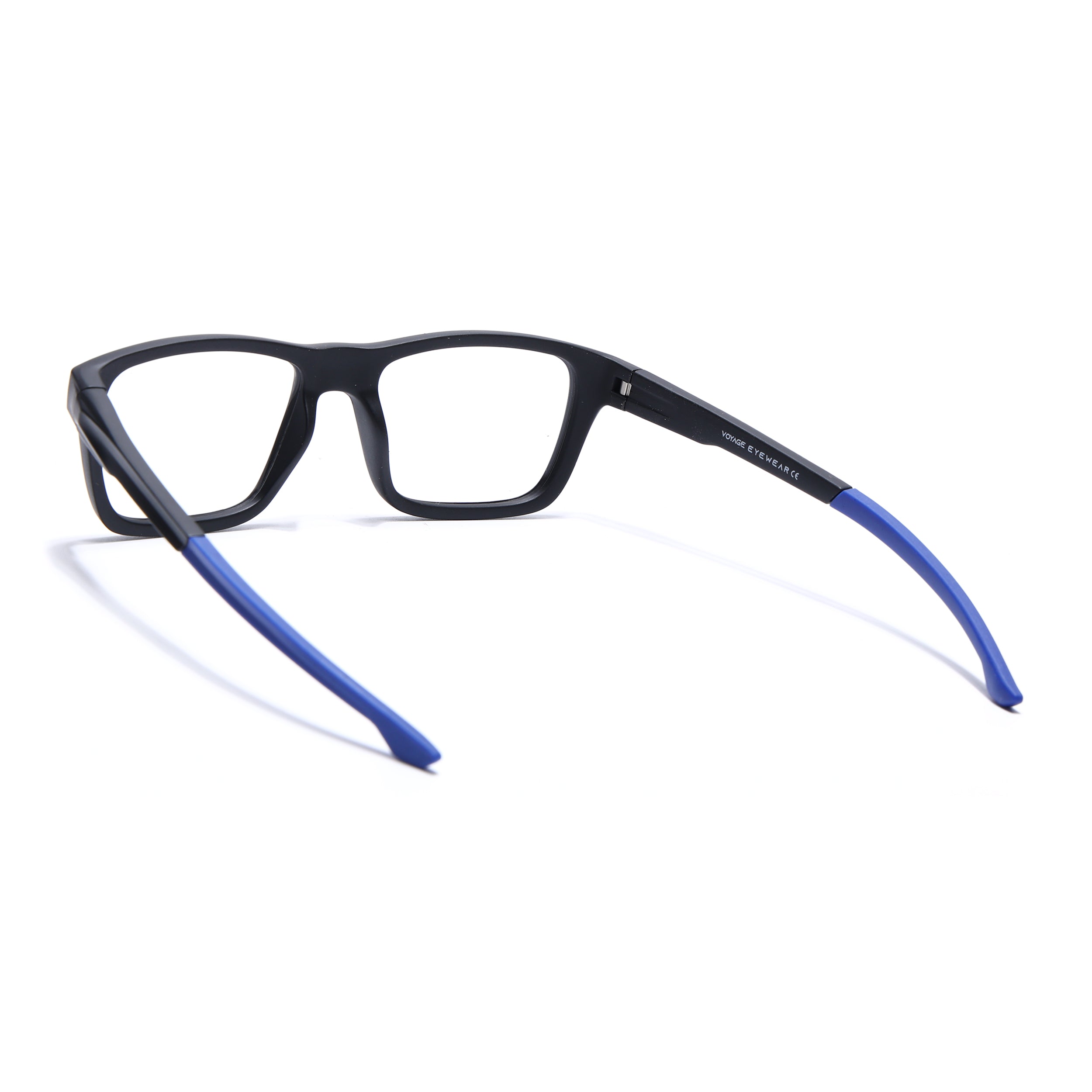 Voyage Active Black Square Eyeglasses for Men & Women (6684MG5643-C3)