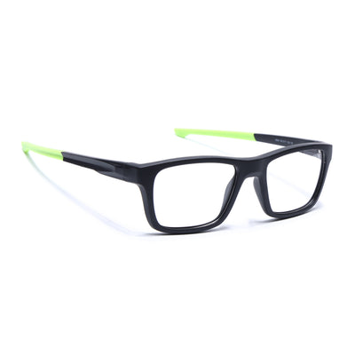 Voyage Active Black Square Eyeglasses for Men & Women (6684MG5644-C4)