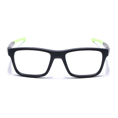 Voyage Active Black Square Eyeglasses for Men & Women (6684MG5644-C4)