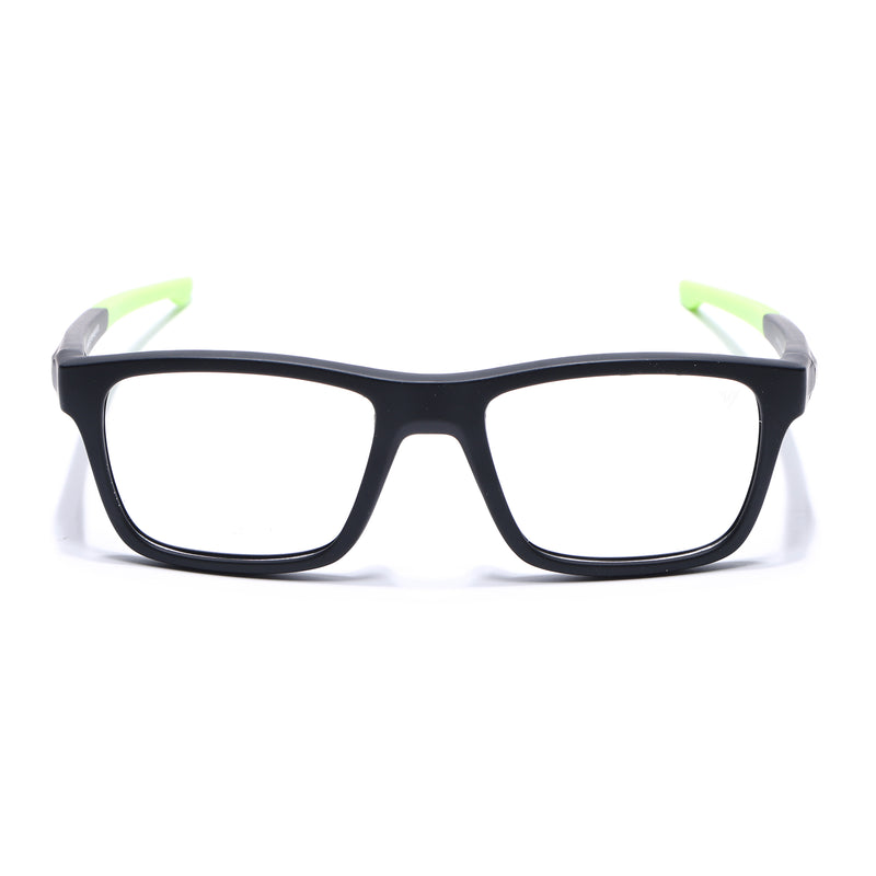 Voyage Active Black Square Eyeglasses for Men & Women (6684MG5644-C4)