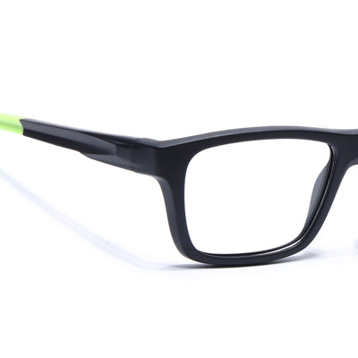 Voyage Active Black Square Eyeglasses for Men & Women (6684MG5644-C4)