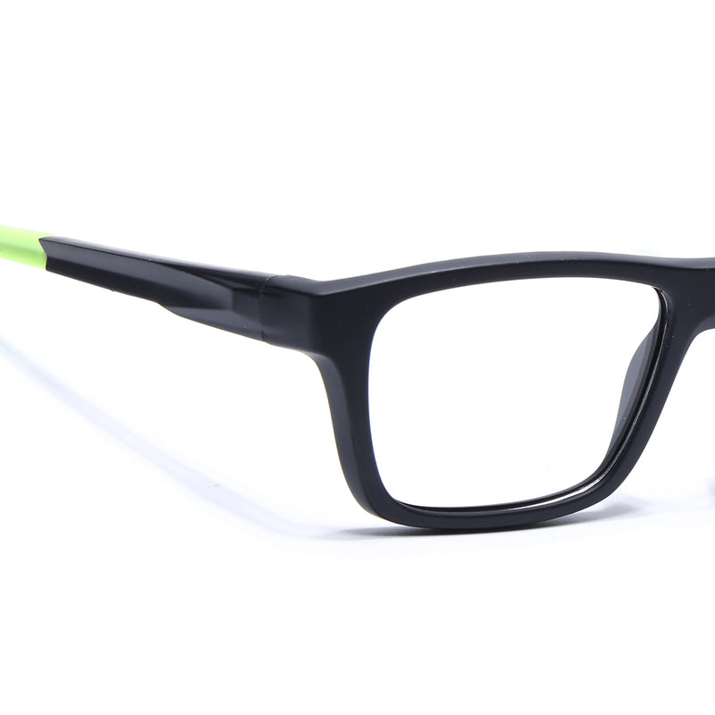 Voyage Active Black Square Eyeglasses for Men & Women (6684MG5644-C4)