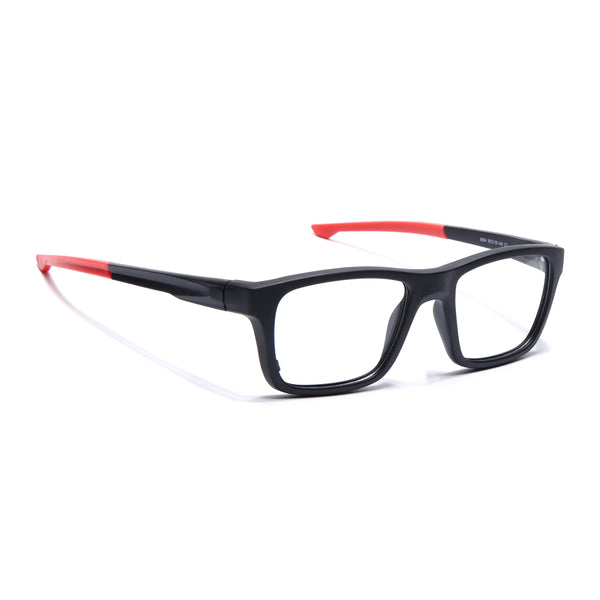 Voyage Active Black Square Eyeglasses for Men & Women (6684MG5645-C5)