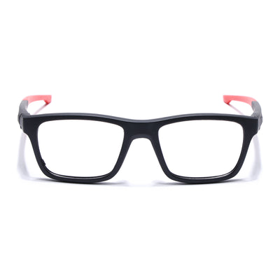 Voyage Active Black Square Eyeglasses for Men & Women (6684MG5645-C5)