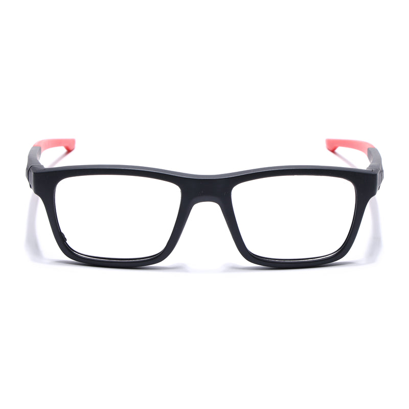 Voyage Active Black Square Eyeglasses for Men & Women (6684MG5645-C5)