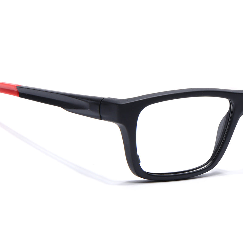Voyage Active Black Square Eyeglasses for Men & Women (6684MG5645-C5)
