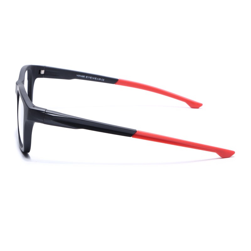 Voyage Active Black Square Eyeglasses for Men & Women (6684MG5645-C5)