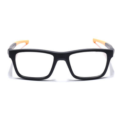 Voyage Active Black Square Eyeglasses for Men & Women (6684MG5646-C6)